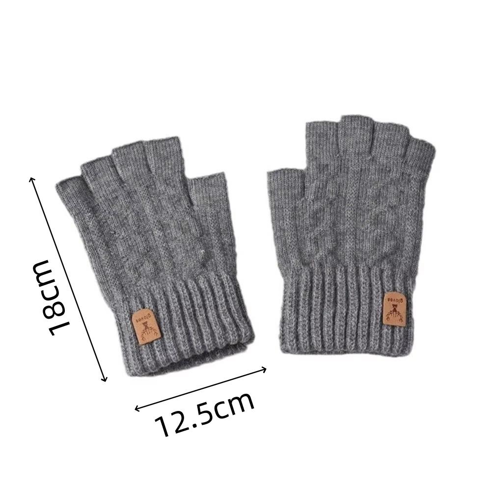 1 пара зимних перчаток без пальцев, ветрозащитные, дышащие, повседневные перчатки, подходят для работы, письма, сенсорных экранов, перчатки для велоспорта на открытом воздухе