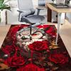 1 шт. Сова Розы Очень Большой Нескользящий Ковер для Пола, Офис, Семья, Спальня, Ковер Большой Площади, Ковер для Помещения, Яркие Цвета