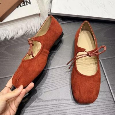 Женские балетки Мягкая обувь 2025 Осенняя мода Замшевые лоферы с мелким вырезом Повседневные спортивные кроссовки Повседневные классические уютные Zapatos Mujer
