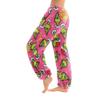 Women's Christmas  Print Trousers With Drawstring Cuffs Casual Pants And Pajamas