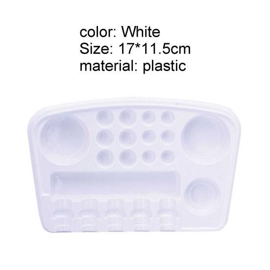 Держатель татуировки Легко держать Легко чистить Пластиковый лоток для пигментных чернил для татуировки для домашнего использования