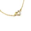 [K3398] - 2 Tone 'Love' Gold Plated Bracelet