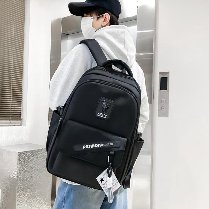 Школьный рюкзак мужской большой емкости в стиле колледжа, рюкзак для отдыха на природе, рюкзак для пар