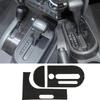 Car Gear Shift Panel Decoration Cover Stickers for Jeep Wrangler JK 2007 2008 2009 2010 Interior Accessories Real Carbon Fiber