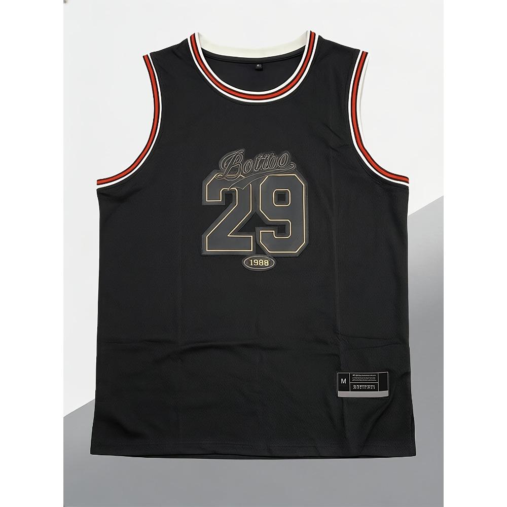 Red mesh jersey 1988 commemorative sleeveless sportswear, you can wear it for playing and fitness