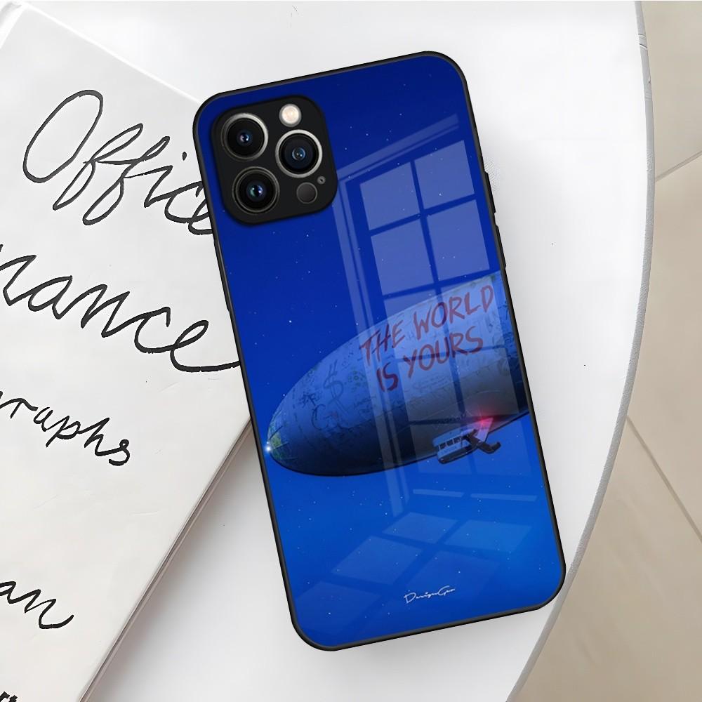 Чехол для телефона Scarface «Мир твой» для Iphone 15 14 12 11 13 Pro Max Mini X Xr Xs Se 8 Puls стекло