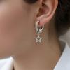 Модные Серьги Пятиконечная Звезда Сталь Гипоаллергенная Легкие Удобные Для Чувствительной Кожи