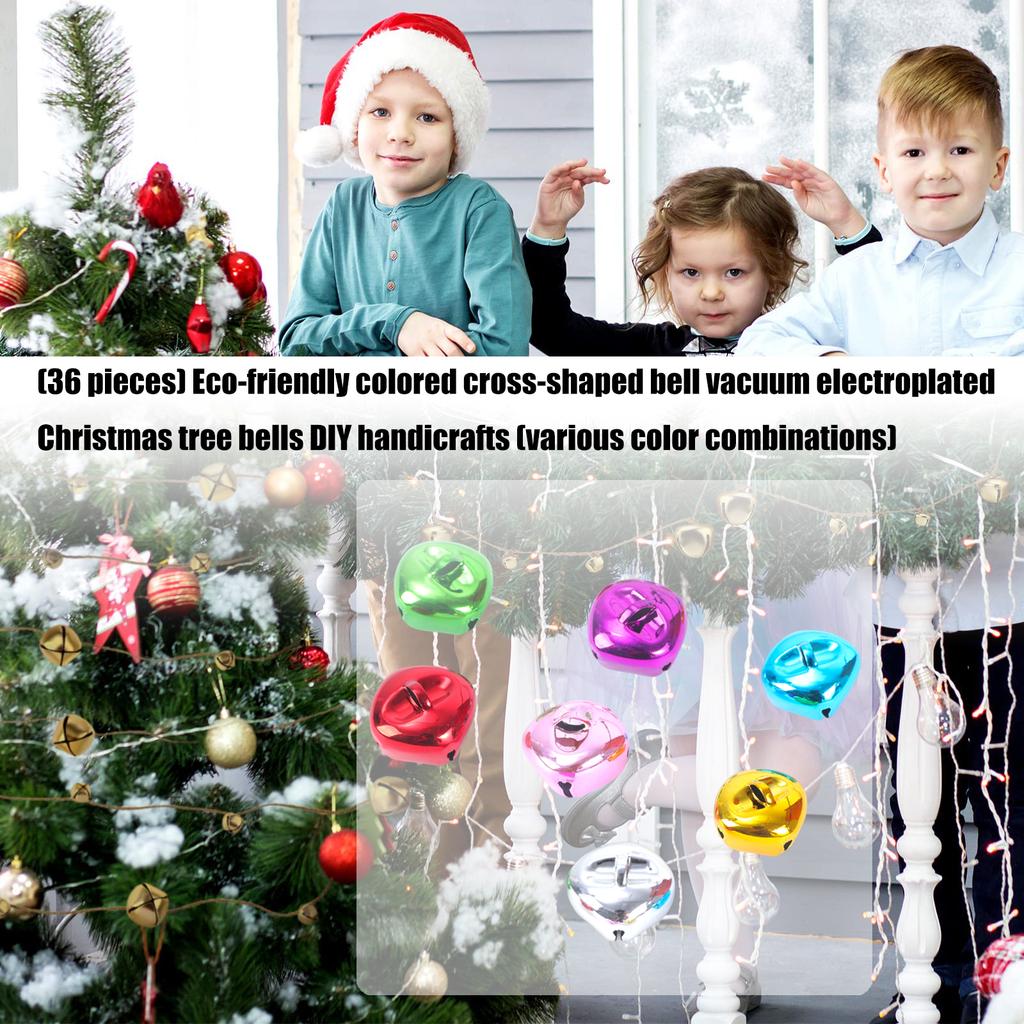 Vibrant Multicolor Iron Christmas Bells For Holiday Crafts Home Decoration Non Toxic Safe Material Kids Friendly