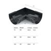 Angle de Gouttière Graphite, Angle Intérieur 90°, Système 100