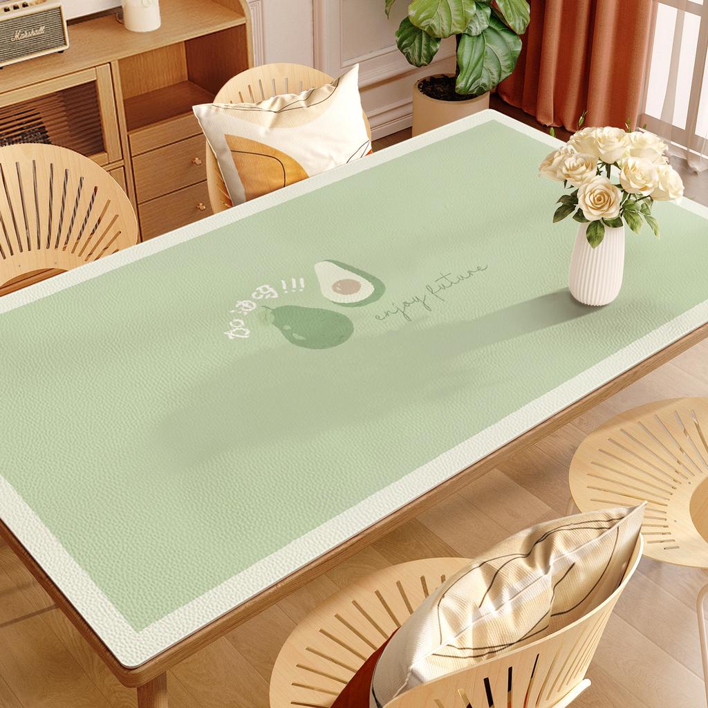 Кожаный водонепроницаемый, маслостойкий, не требующий стирки и пыленепроницаемый настольный коврик Настольный коврик Настольный коврик Скатерть Скатерть