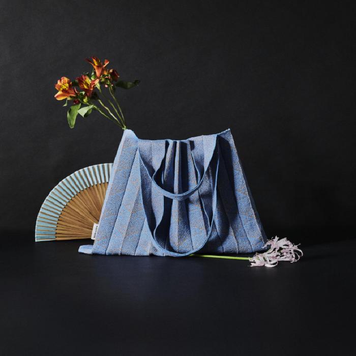 Двусторонняя сумка-шопер Pleatsmama, широкая, 3 цвета