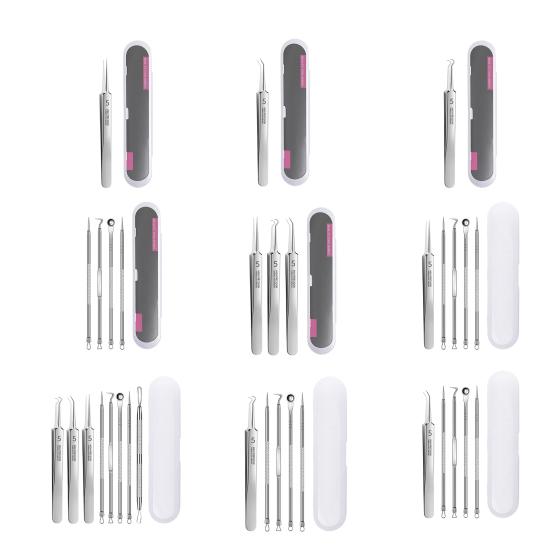 1 комплект экстракторов комедонов длительного действия с гладкой текстурой, прочный набор для удаления угрей и черных точек