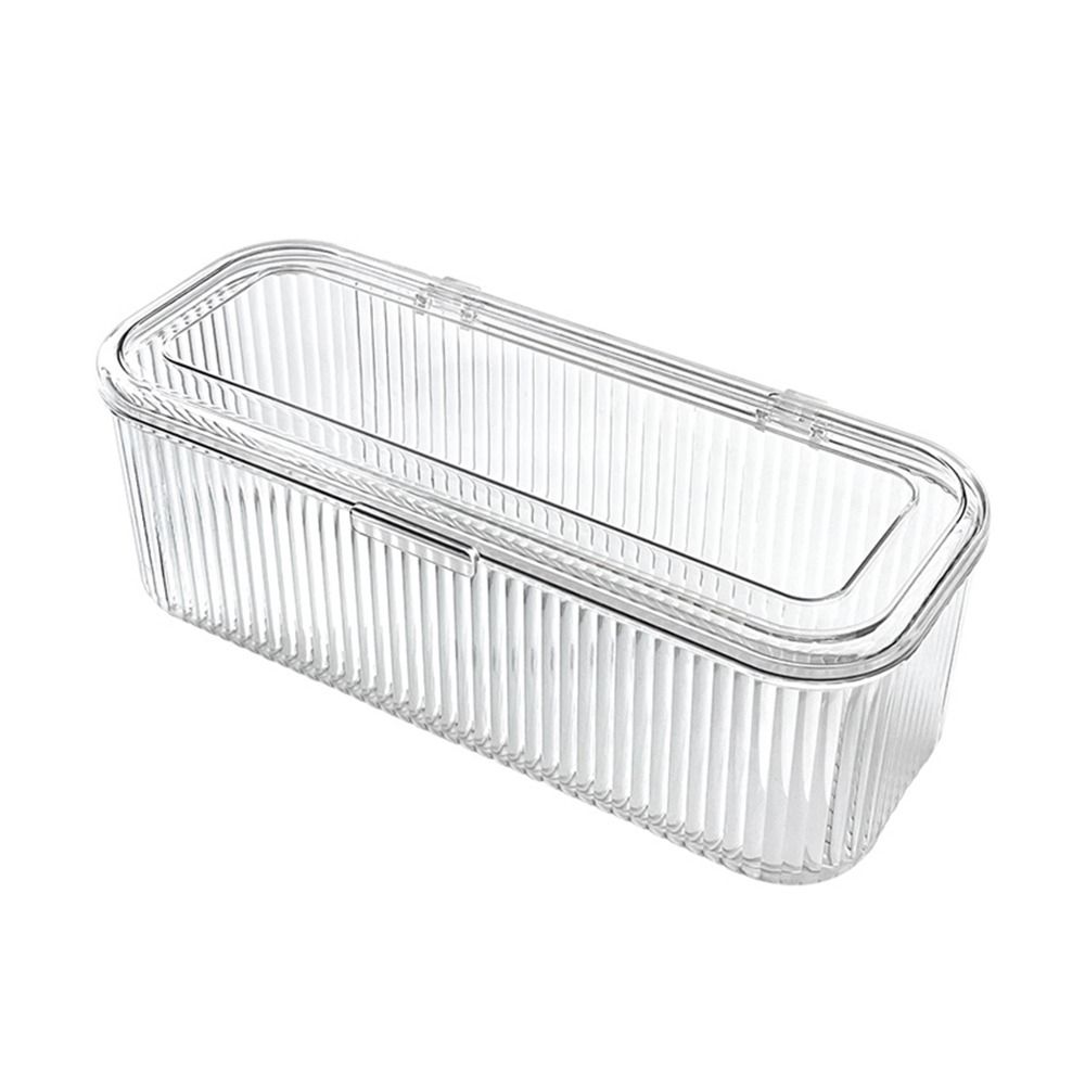 Acrylic Coffee Capsule Storage Box Flip Top Cosmetic Brush Organizer Tea Bag Storage Box for Home