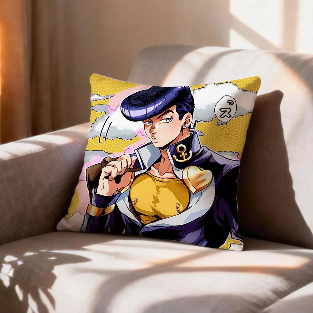 Anime Fanart JJosuke HHigashikata Pillow Case Pattern Printed Pillowcase For Living Room Sofa Cushion Cover