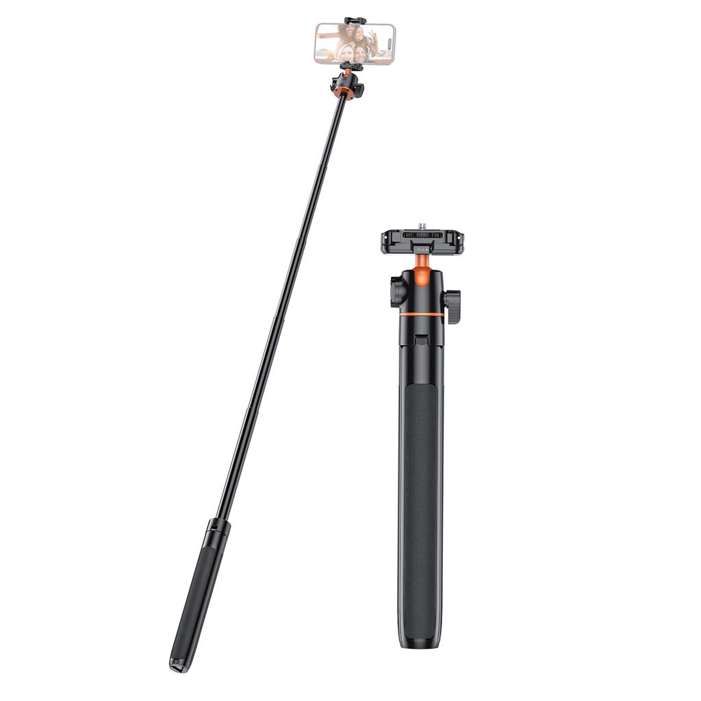Штатив для камеры Легкий Выдвижной Селфи-палка Алюминиевая VLOG-подставка с шаровой головкой 360 градусов