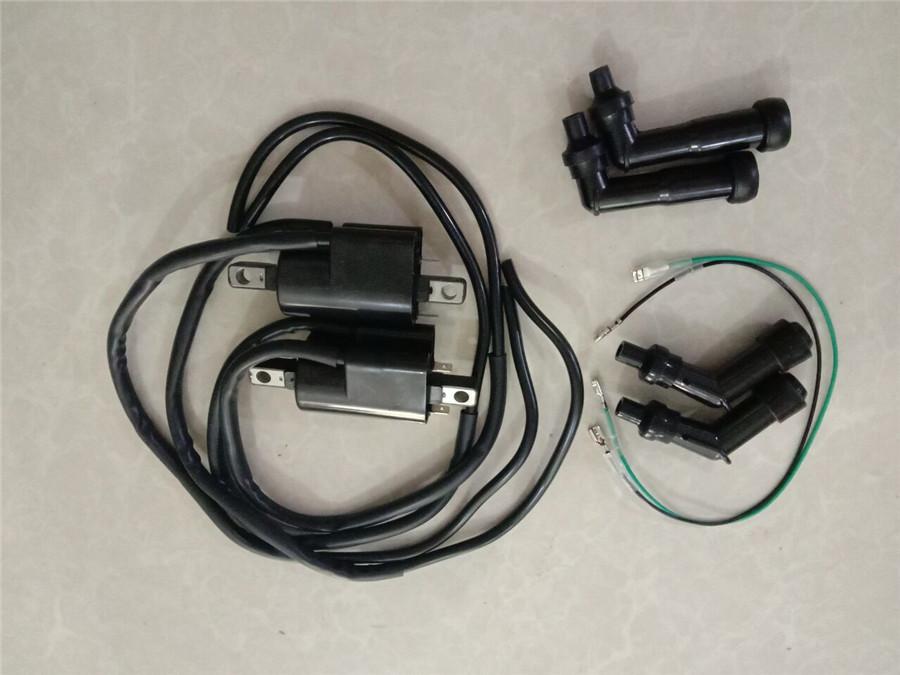 2 комплекта для мотоцикла Honda CB350F CB400F CB550F CB500 CB550K катушка зажигания с колпачком