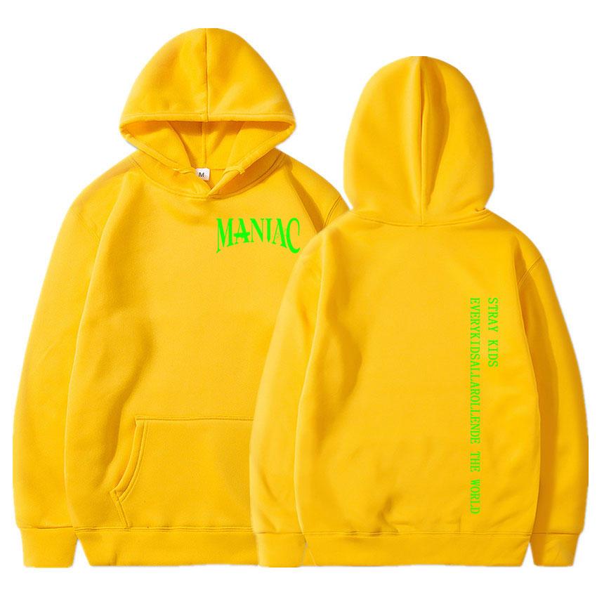 Толстовки с принтом Stray Kids MANIAC Kpop Harajuku, уличная одежда унисекс, женские толстовки большого размера, толстовка с капюшоном, корейский модный пуловер унисекс