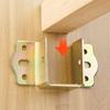 Thickened Bed Hinge with Support Hardware for Furniture - Wooden Square Bar Connector for Bed Frame