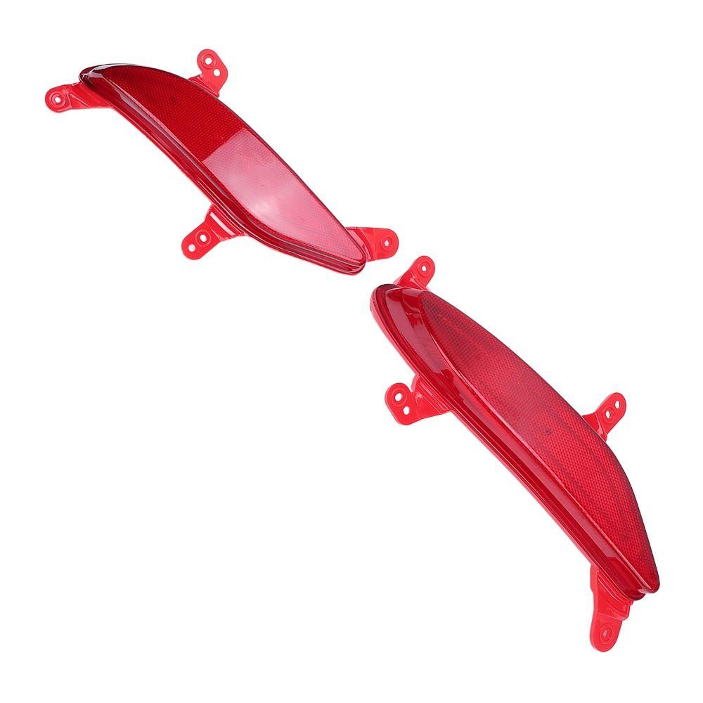 2PCS Red Rear Bumper Reflector Strip Cover for Santa Fe Sport 2013-2016 for Santa Fe Sport 2013-2016