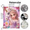 Disney princess pearl painting handmade diy pearl art painting simple living room hanging painting decoration