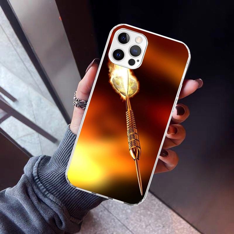Darts Aesthetics Wire Target Phone Case For iPhone 17 Air 11 13 Mini 14 15 Plus 16 12 Pro Max 16E SE 7 8 Pattern Soft TPU Back C