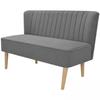 Canapé - vidaXL - 2 places - Tissu Gris clair - Design Contemporain - Confort Moelleux