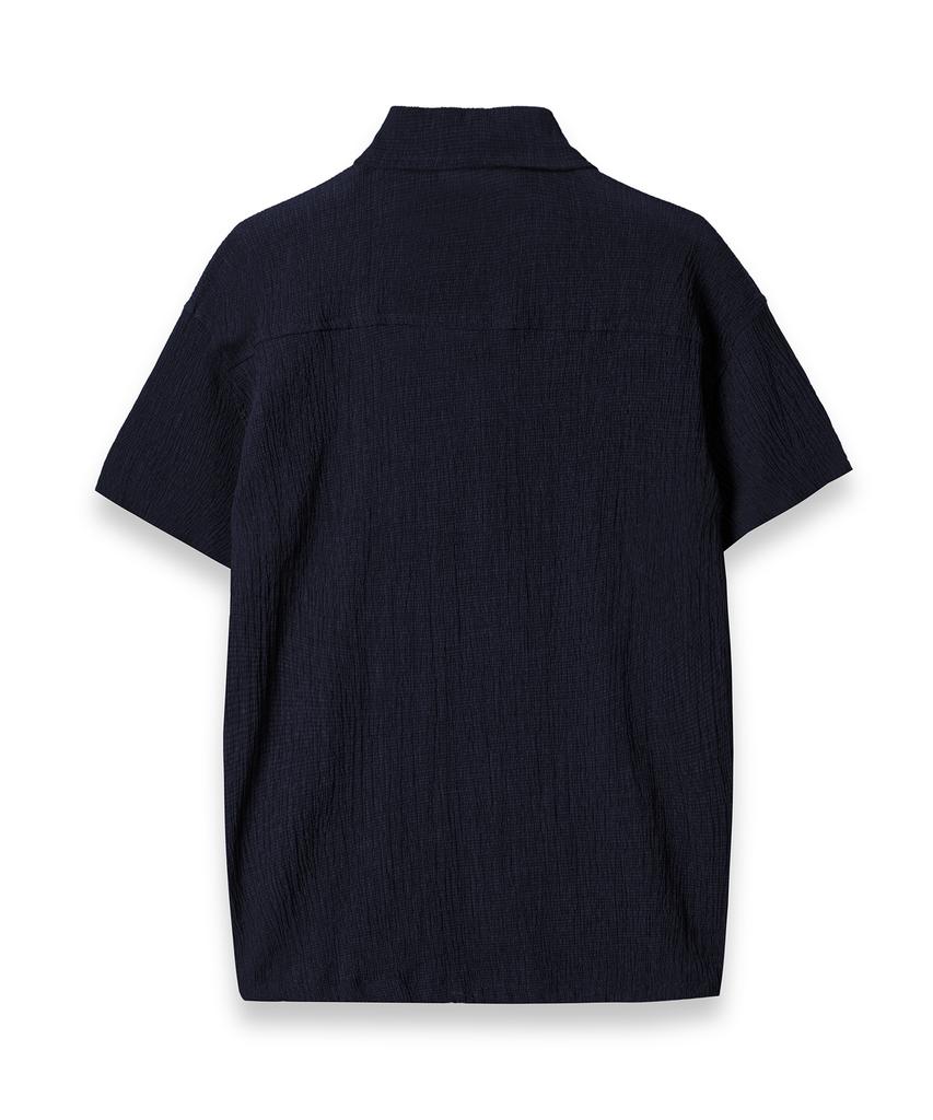 CONNECT KINLOCH Рубашка-поло из сирсакера Wish & Wear (военно-морской флот)
