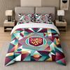 3Pcs Bedding SetBurnley Football Soft Bed Sheet and Two Pillowcases Home Bedroom Decor
