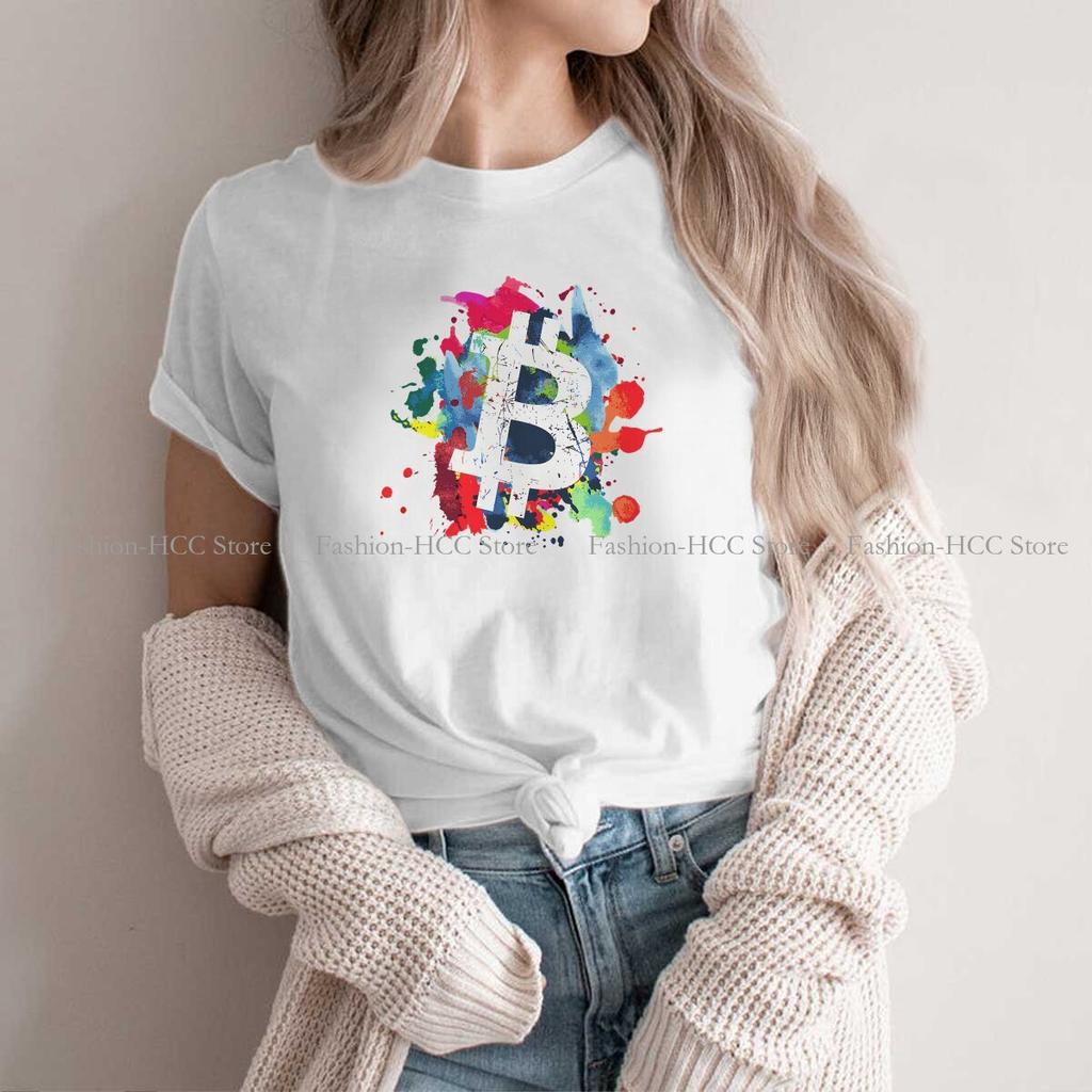 Bitcoin Polyester Tshirts Art Personalize Unisexs T Shirt Funny Clothing