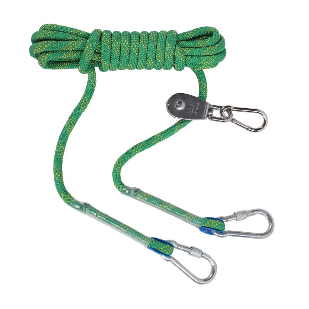Dog Tie Out Cable Reflective 360 Degree Rotating Pulley Dog Runner Cable for Outdoor Camping Yard