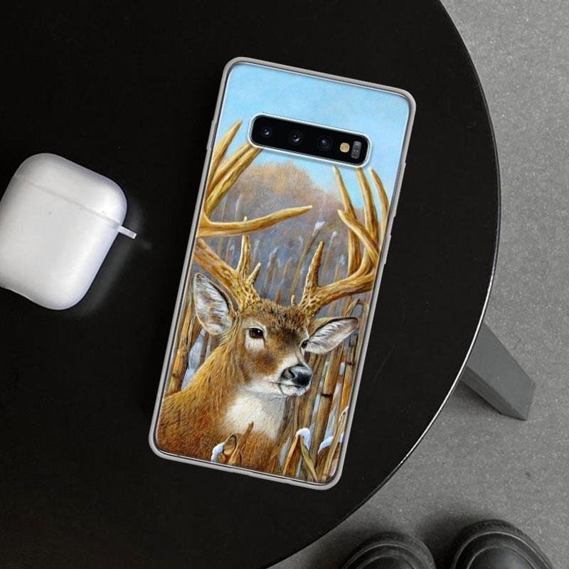 Deer Hunting Camo Phone Case Cover for Samsung Galaxy S26 S25 Edge S24 S23 Ultra S22 Plus S21 FE S20 + Art Customized Fundas Gal