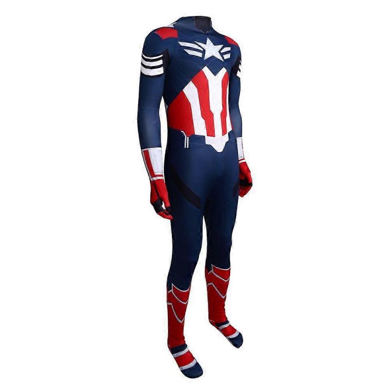 Avengers Captain America 4 Bodysuit Marvel Cosplay Costume Men's Role Play Halloween Outfit