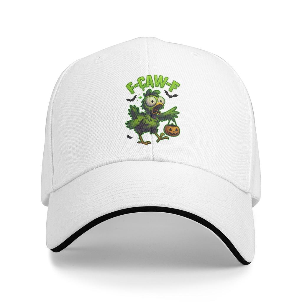 Funny Halloween Chicken F-CAW-F Baseball Cap Fitted Retro Men Women Trucker Hat Wholesale Design Outdoor Sports Baseball Caps