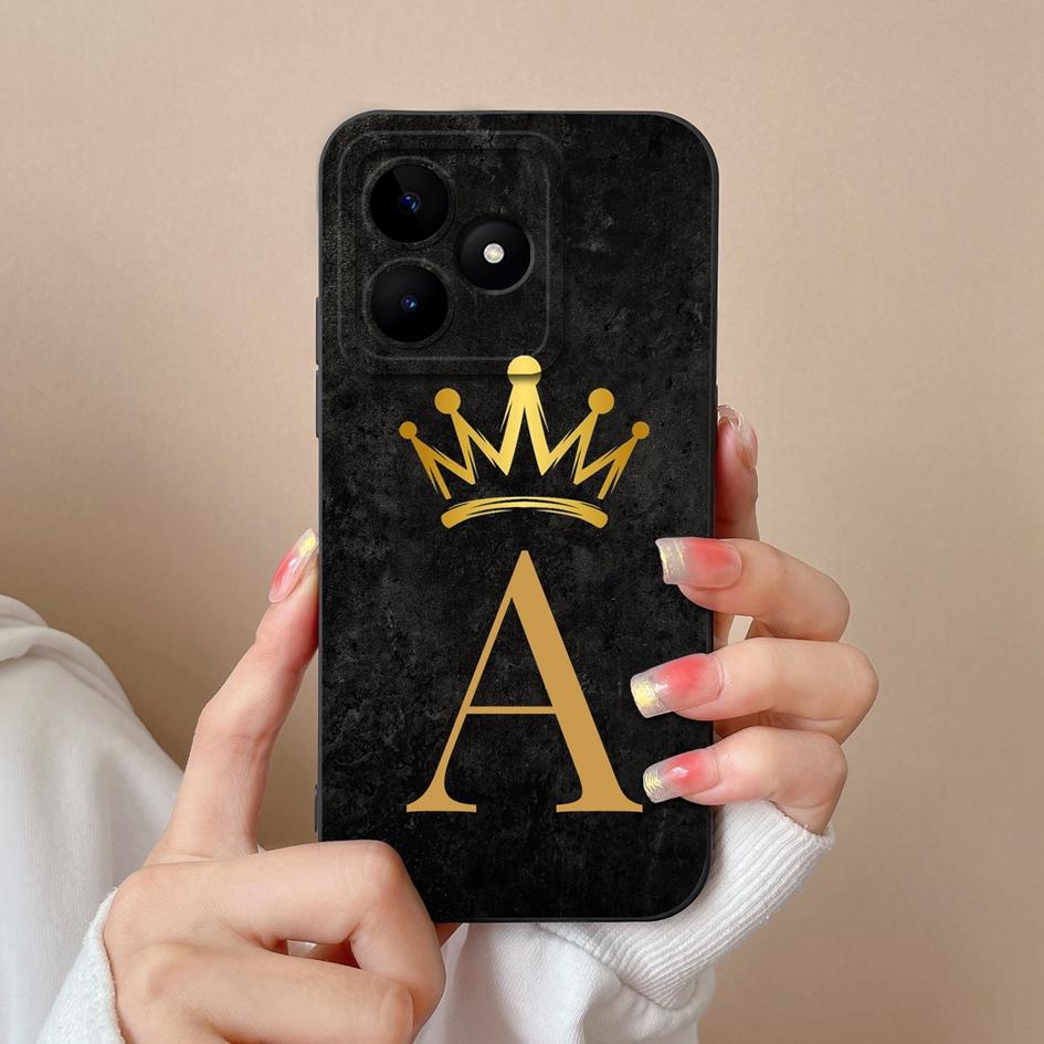 Для Realme C53 C25 C25S C25Y C30 C30S C31 C33 C35 C51 C61 C55 C65 C67 C75 4G 5G чехол для телефона креативный узор с буквами мягкий силиконовый корпус для OPPO Capa