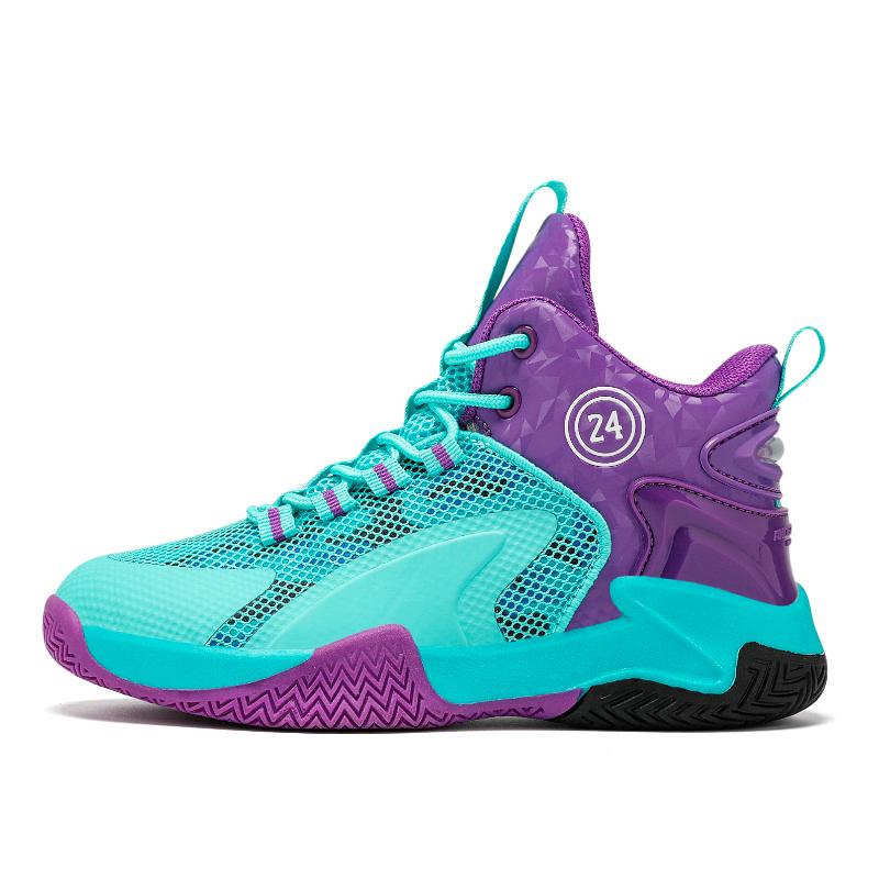 Children's Basketball Shoes Boys High Top Breathable Anti-slip Wear Cushioned Shock Student Training Actual Combat Sports Shoes