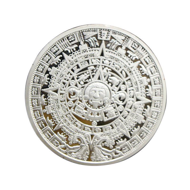 Creative Metal Mayan Aztec Coin Souvenir Coin Art Collection Medal Present Children Adult Toys Gifts ARI