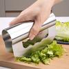 Salad Chopper With Protective Cover Stainless Steel Double-head Cut Salad Chopper For Home Kitchen