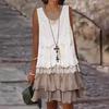 Международное женское платье без рукавов с кружевной отделкой, 2024 г. Q332