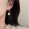 Серьги Лю Ифэй Сюй с красными бобами, простые кольца, хрустальные жемчужные изящные серьги, новые модные универсальные застежки для ушей