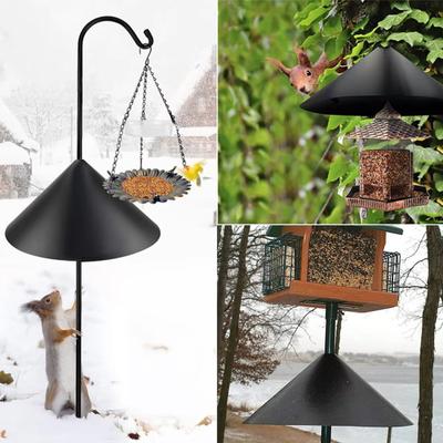 PP Squirrel Proof Baffle Post Mounted Squirrel Guard Stopper for Outdoor Birds Feeder Pole And Shepherd Hooks