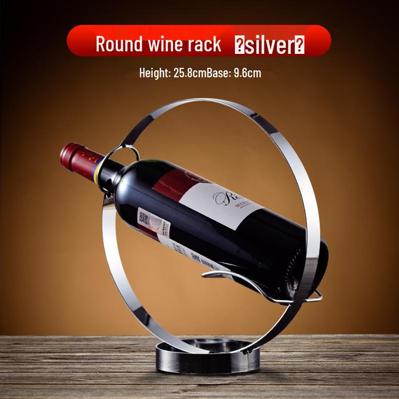 Luxury Red Wine Holder: Elegant Slanted Display Rack for Bottles
