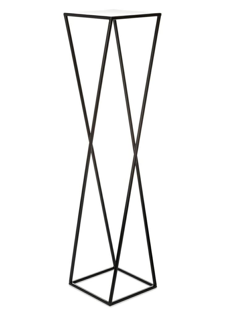 Kwietnik Nowoczesny Czarny Stojący 100Cm