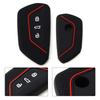 Черный чехол для ключей Black Red Line для Golf MK8 для Skoda Octavia