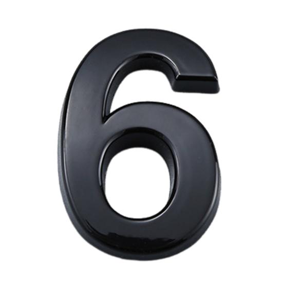 3D House Number Self-Adhesive Simple Installation 0-9 Modern Street Door Home Address Number Mailbox Sign