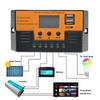 Solar Charge Controller 30A 20A 10A Solar Regulator with LCD Display Dual USB 5V Auto Identify Battery Type for Solar Panel RV