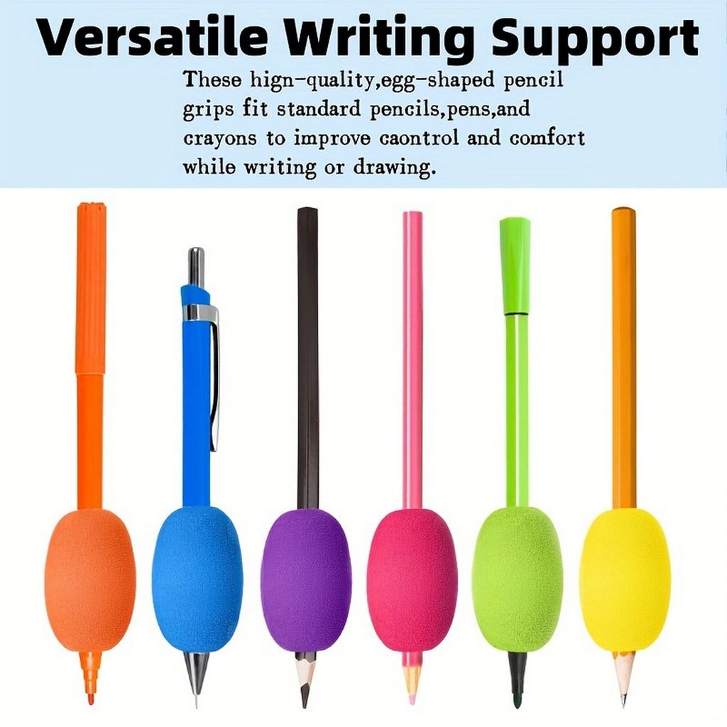 Sponge Pen Sleeve, Anti-Slip Pen Sleeve Accessory, Soft Foam Pencil Grips, Pen Sponge Grips, Relieving Fingers Fatigue