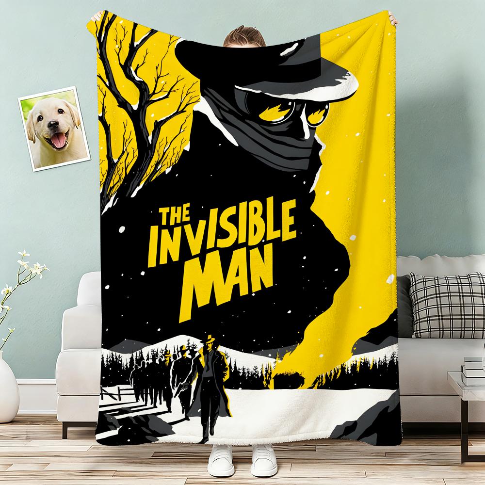 The Invisible Man Throw Lightweight g Flannel Blanket Soft Skinfriendly for Summer Cooling