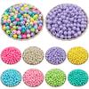 Creative Candy Color Handmade Material 100PCS Jewelry Making Accessories Beads for DIY Handcraft Making Acrylic Beads Solid Loose Beads 6mm