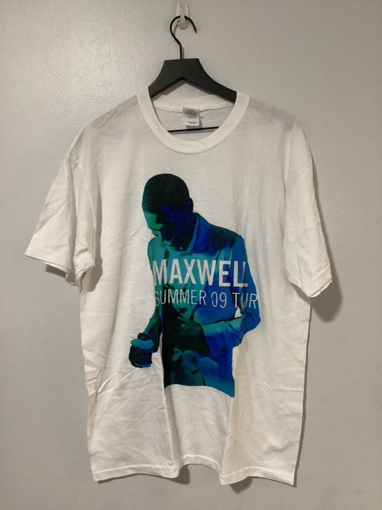 Футболка Maxwell Tour Мужская L 2009 Рэп-футболка Soul R&B Непроданный товар Y2K Хип-хоп Унисекс Футболка