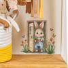 Wooden Door Painting Little Rabbit Butterfly Flower Multi-bedroom Living Room Home Background Beautification Wall Stickers